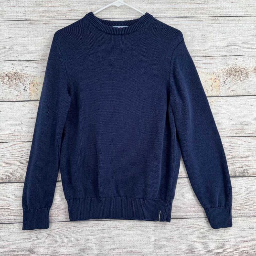 Vineyard Vines Crewneck Sweater Mens XS Navy Blue Knit Cotton